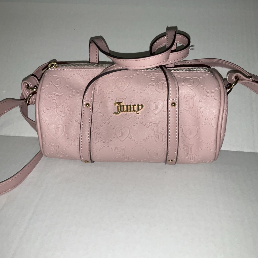 Juicy Couture Bestsellers Mini Barrel Crossbody Bag Powder Blush Pink 11JCCK7JC